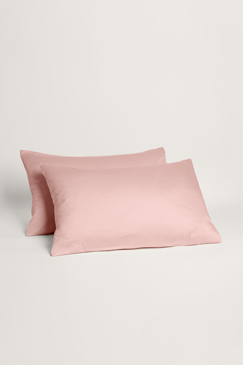 Sateen Organic Cotton Pillowcases - Midsummer Pink