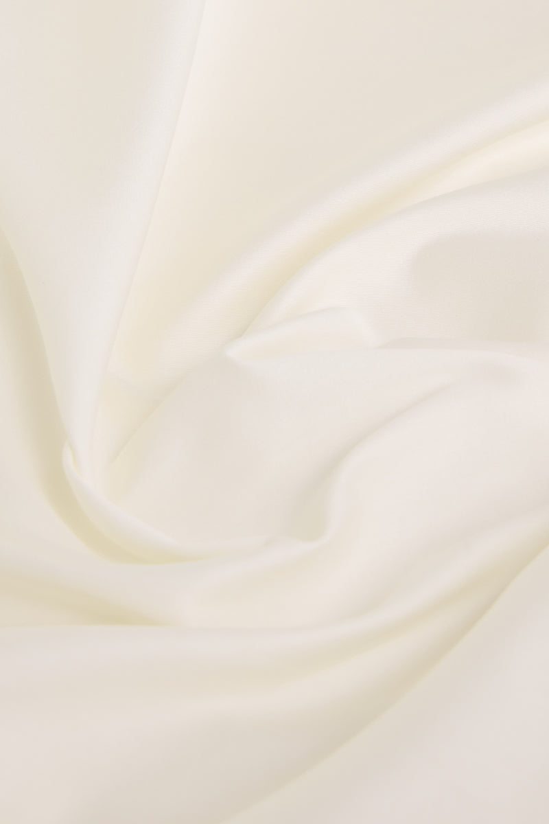 Sateen Organic Cotton Flat Sheet - Iridescent Ivory