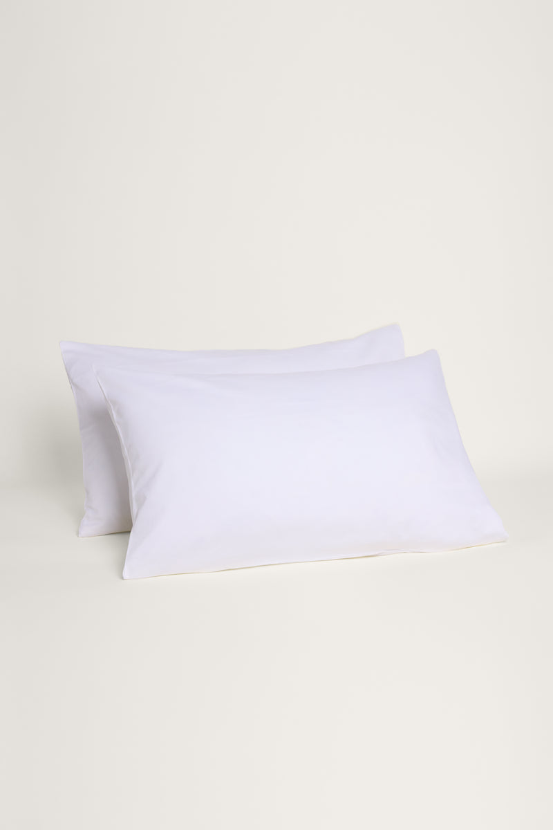 Sateen Organic Cotton Pillowcases - Midwinter White