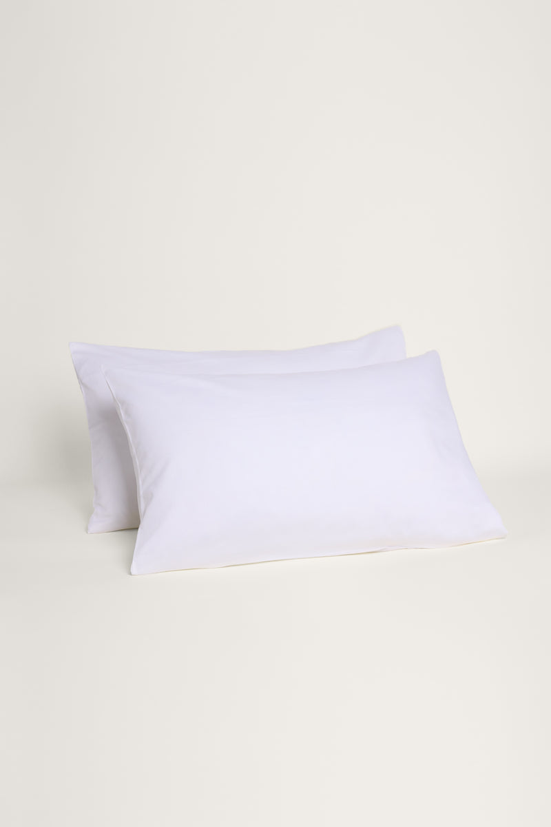 Sateen Organic Cotton Pillowcases - Midwinter White