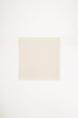 Organic Cotton Face Towel - Chalk