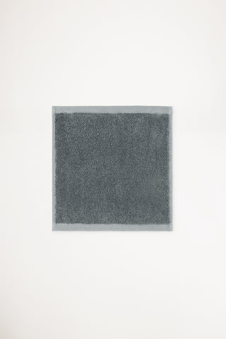 Organic Cotton Face Towel - Slate Grey
