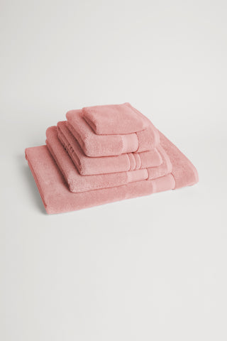 Organic Cotton Face Towel - Dusky Rose