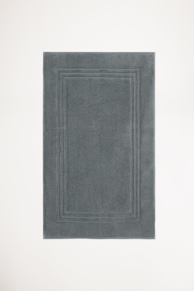 Organic Cotton Bath Mat - Slate Grey