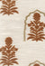 Jaipur Flower - Rust/Latte Swatch