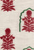 Jaipur Flower - Cherry/Forest Green Swatch