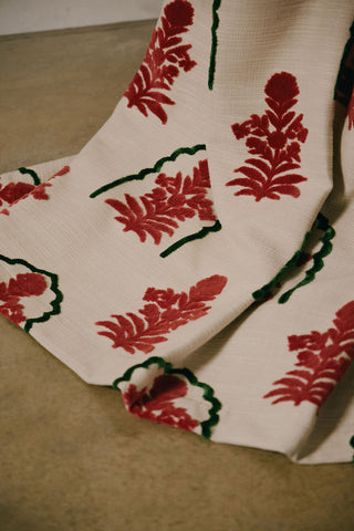 Jaipur Flower - Rust/Latte Swatch