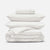 Sateen Organic Cotton Bedding Set - Midwinter White
