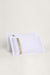 Raha Embroidered Pillowcases - Classic White & Green
