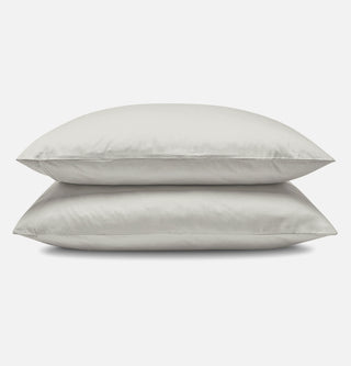 Percale Organic Cotton Pillowcases - Equinox Silver