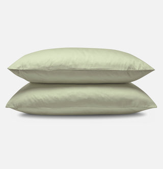 Sateen Organic Cotton Pillowcases - Solstice Green