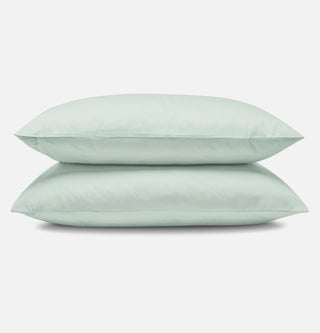 Percale Organic Cotton Pillowcases - Spring Blue