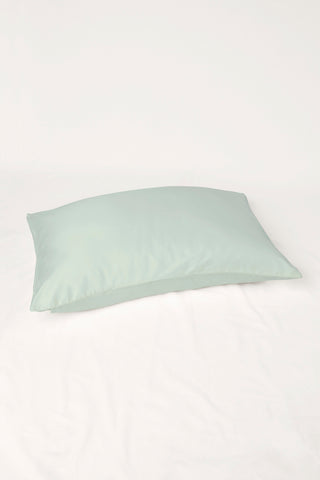 Percale Organic Cotton Pillowcases - Spring Blue