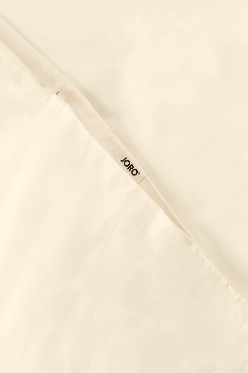 Sateen Organic Cotton Duvet Cover - Classic Cream