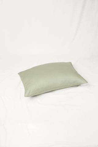 Percale Organic Cotton Pillowcases - Solstice Green