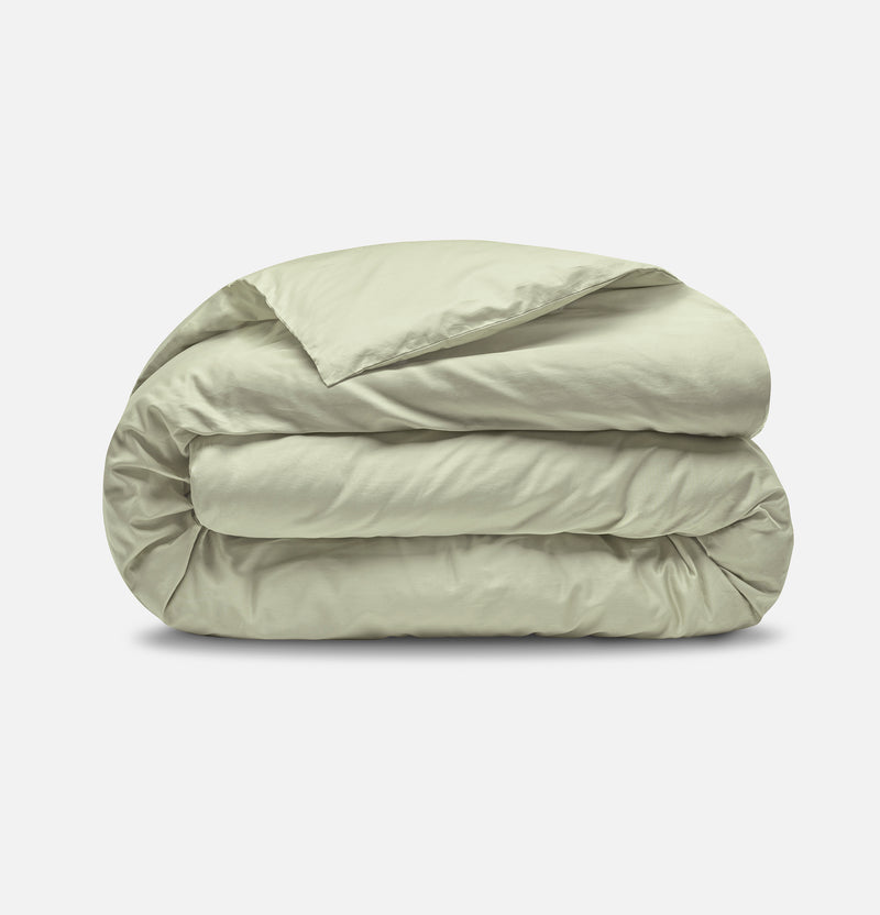 Percale Organic Cotton Duvet Cover - Solstice Green