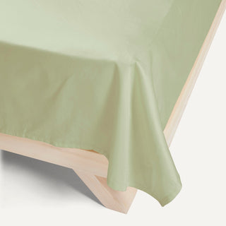 Sateen Organic Cotton Flat Sheet - Solstice Green