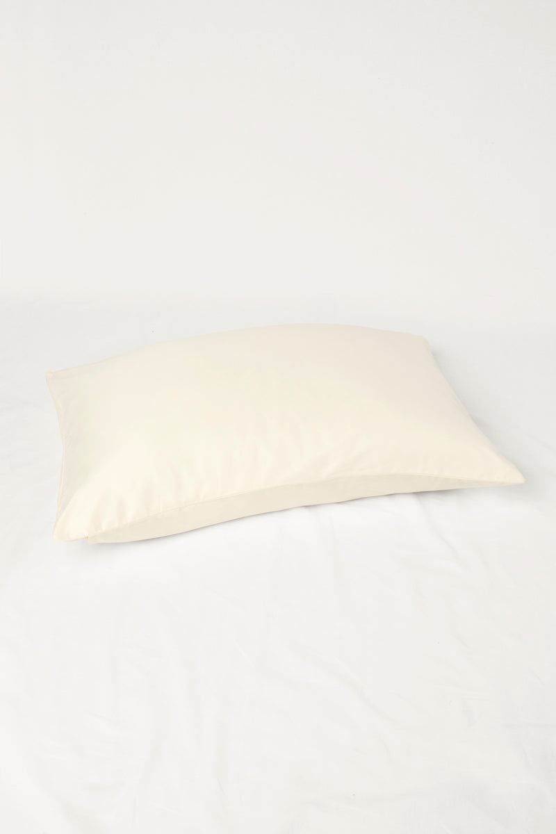 Sateen Organic Cotton Pillowcases - Iridescent Ivory