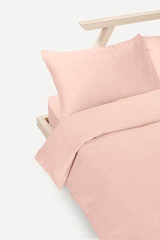 Percale Organic Cotton Duvet Cover - Midsummer Pink