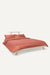 Percale Organic Cotton Duvet Cover - Bark Red