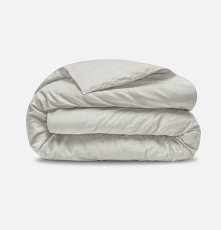 Sateen Organic Cotton Duvet Cover - Equinox Silver