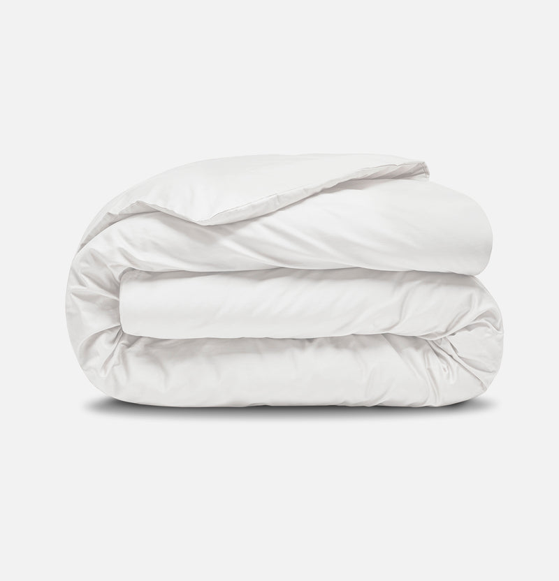 Sateen Organic Cotton Duvet Cover - Midwinter White