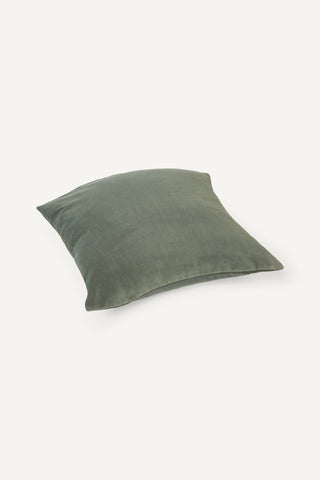 Essential Velvet Cushion Cover - Bud Green