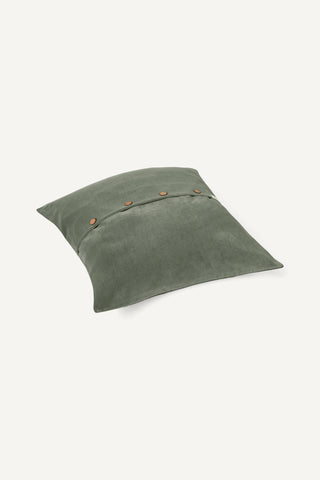 Essential Velvet Cushion Cover - Bud Green