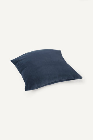 Essential Velvet Cushion Cover - Storm Navy