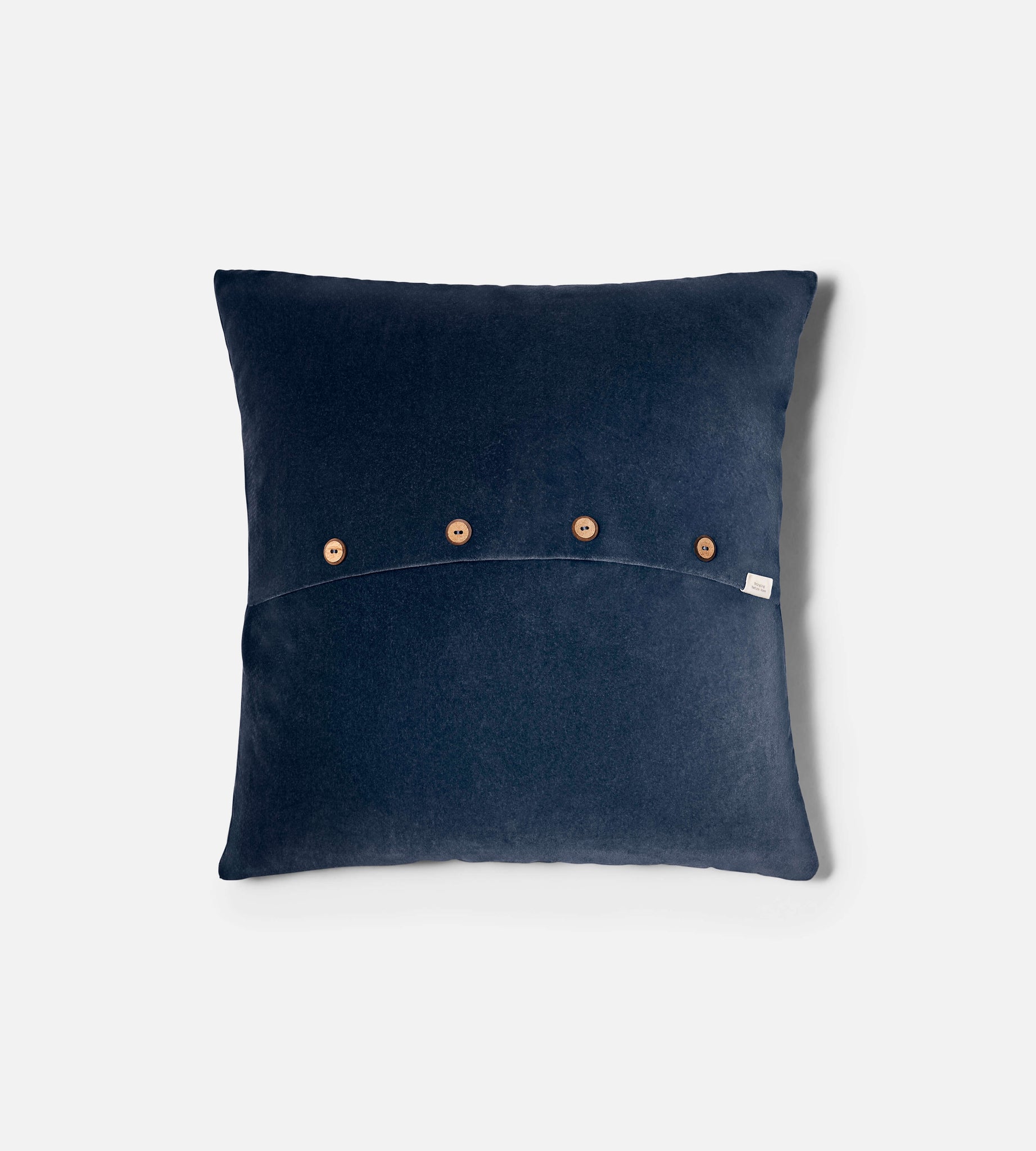 back button detail of navy velvet cushion